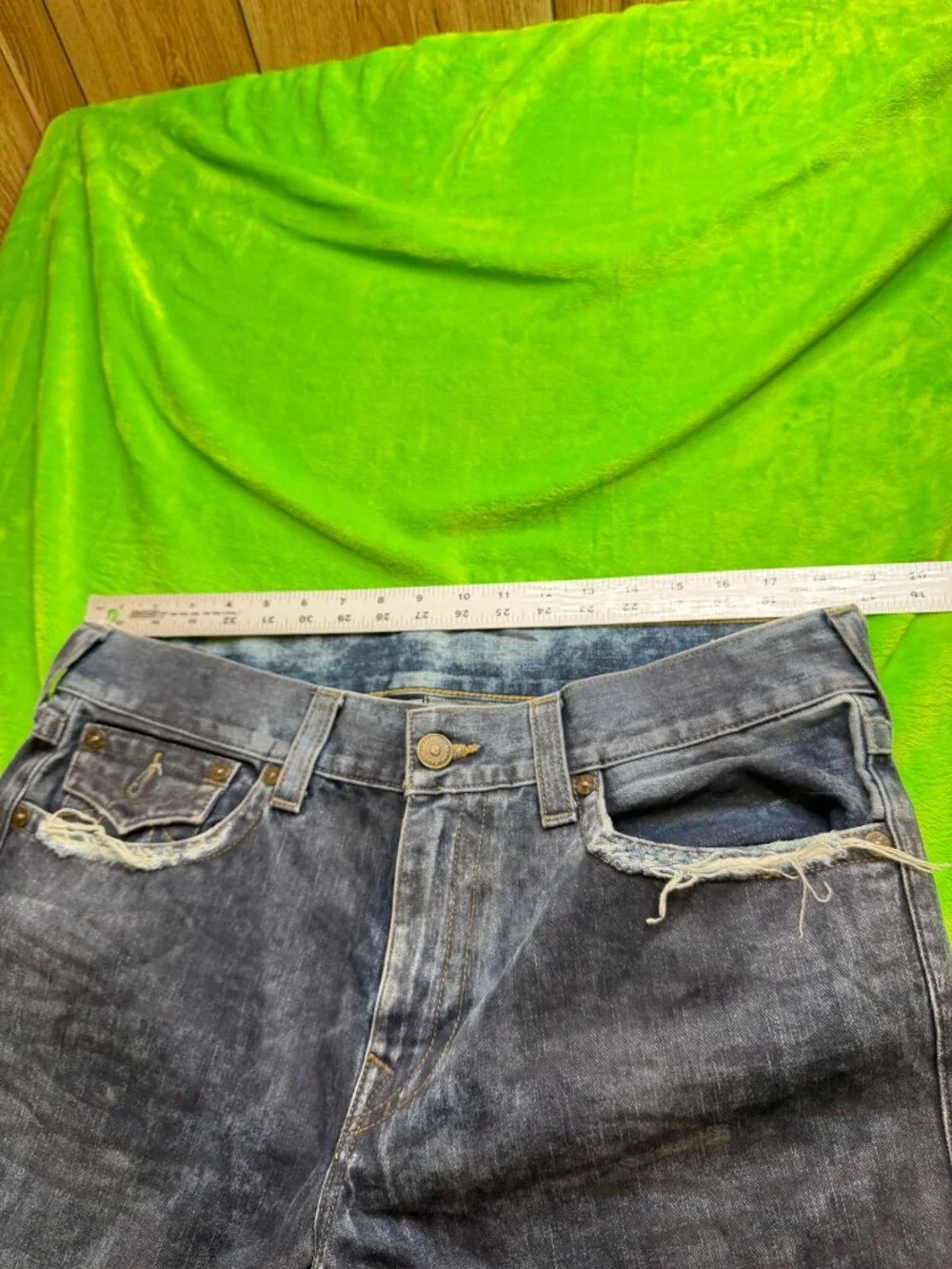 True Religion Geno Relaxed Slim Jeans Cloud Cover Sz 36x30